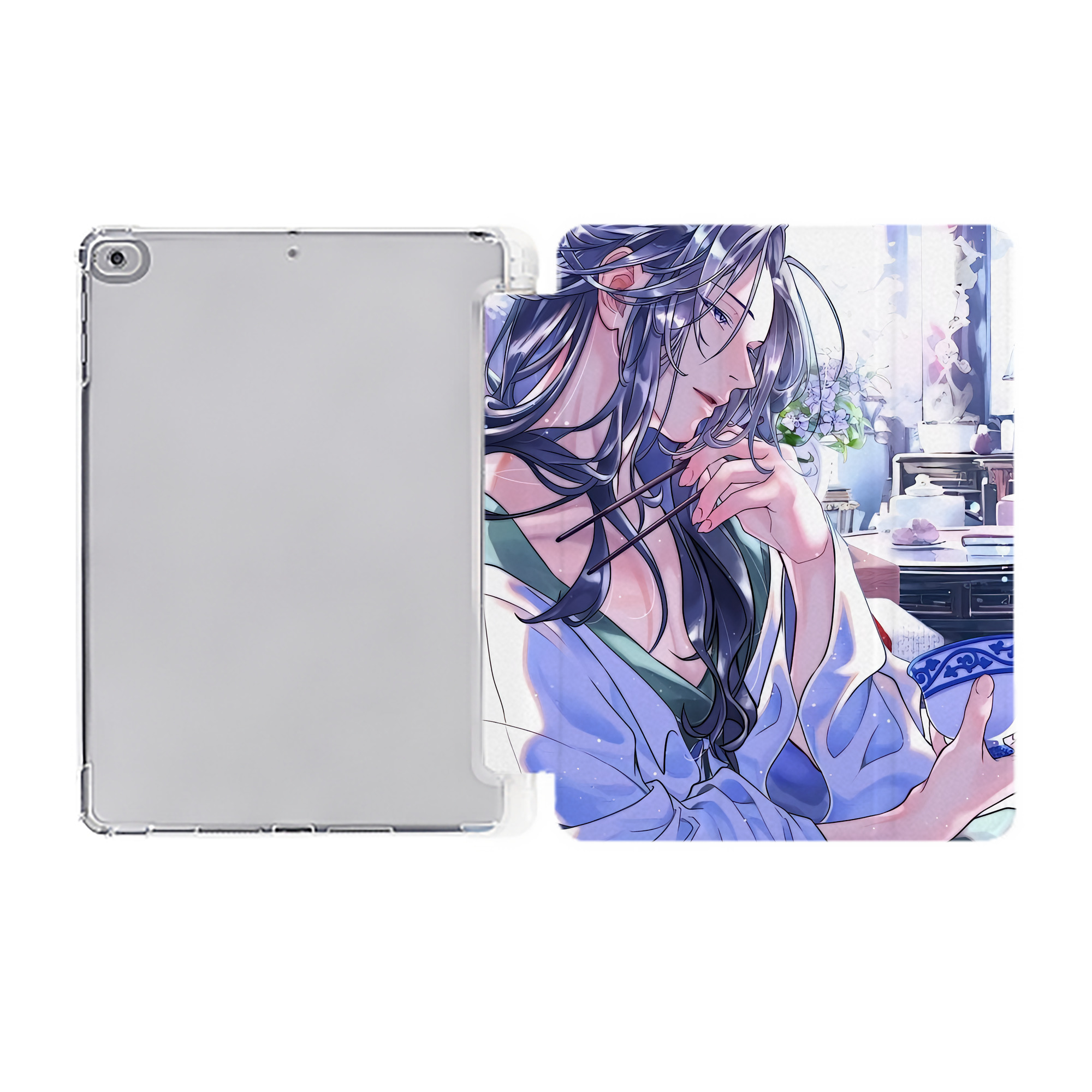 （画像用） 薬屋のひとりごと The Apothecary Diaries IPad ケース ペン収納付き 三つ折りスタンド PUレザー×シリコン 対応機種9.5/10.5/10.9インチ